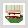 Fresh mint green jam sandwich Art Print
