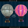 Premium Stock: Air Ballons Stylized