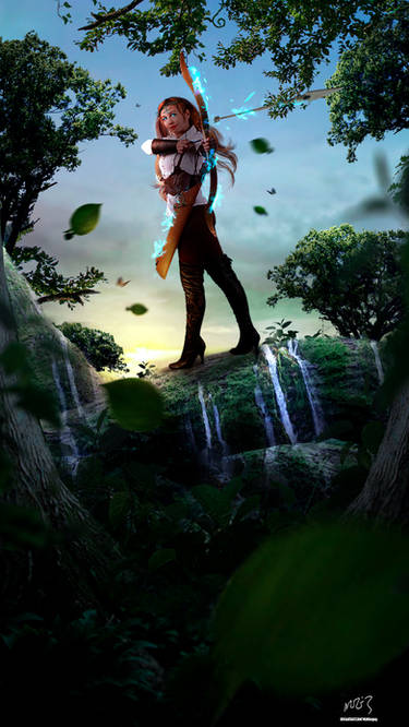 Forest Archer Photoshop Art
