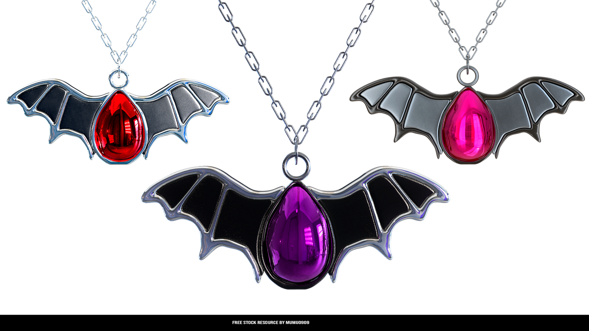 Ruby Bats Special Necklace Ruby Bat Metal Free Download by mumu0909 on DeviantArt