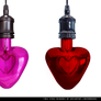 Valentine Day Stock Free: Heart Bulb Lamp