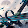 Bridge Station Space -Photoshop Art