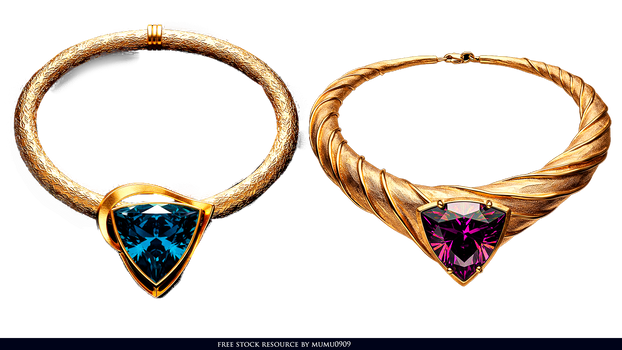 Sinuous Luxury Necklaces Free Stock