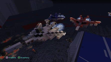 Macross Skull Squadron Minecraft style