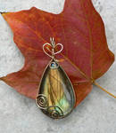 Autumn Breeze Labradorite Wrap by magpiesmiscellany