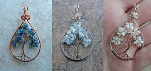 New Stormy Tree of Life Pendants