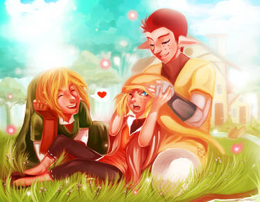 Pipit, Link and their child