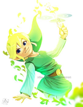 The boy and the Wind Waker