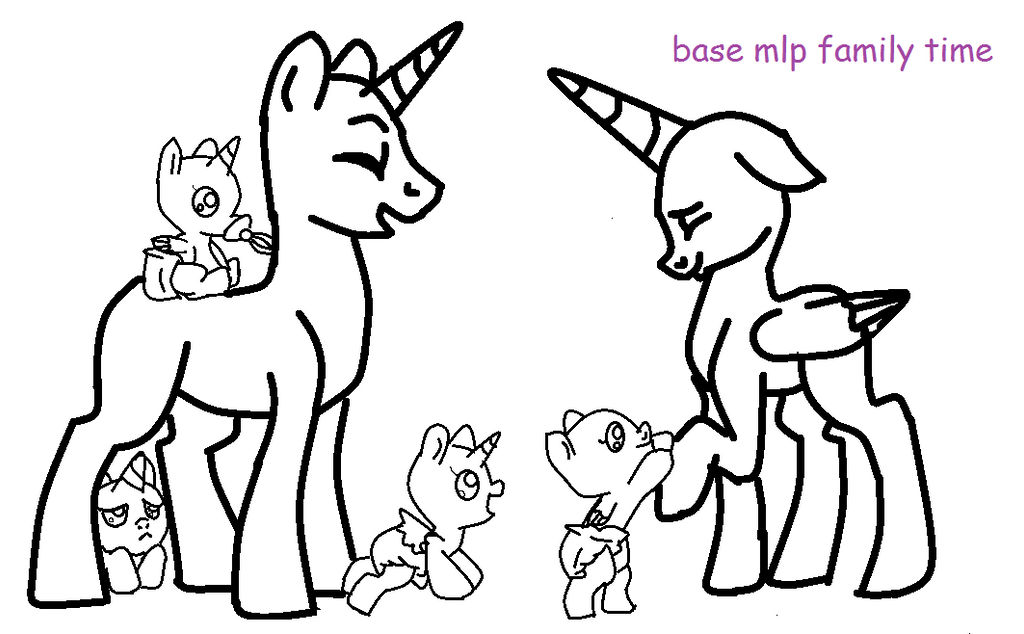 mlp base family time by Memizozi on DeviantArt