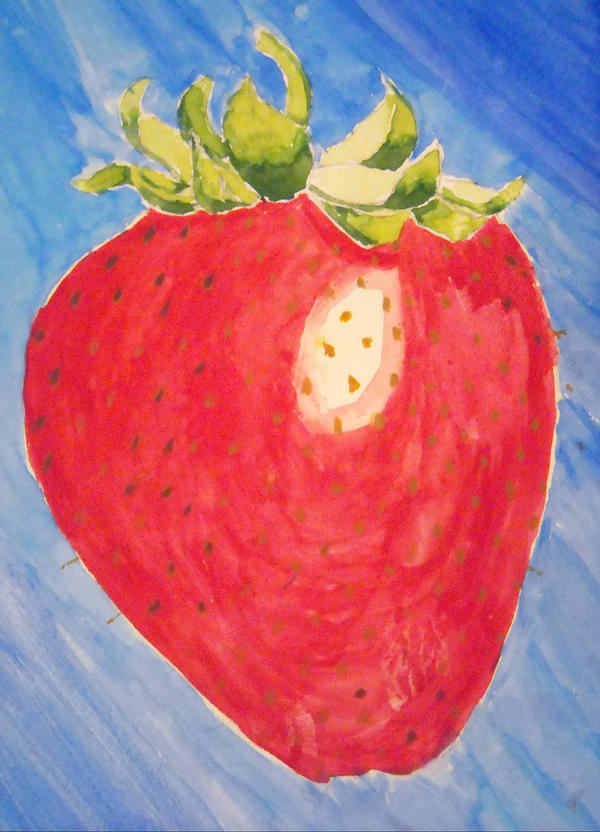 strawberry water colour by Sasquatch100 on DeviantArt