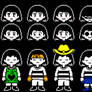 Frisk and Chara Alternate Faces/Outfits