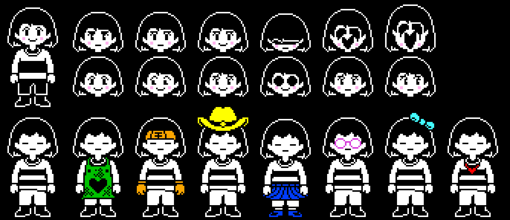 Frisk And Chara Alternate Faces Outfits By Skelyhat On Deviantart Frisk And Chara Alternate Faces Outfits By Skelyhat On Deviantart