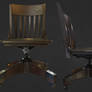 Antique desk chair