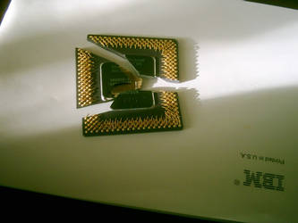 A Clean Break With A Pentium 75 Chip And A Hammer