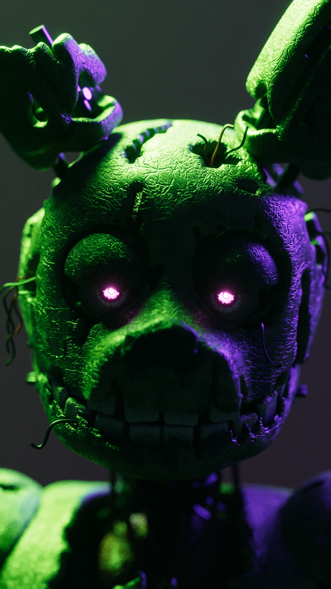 SpringTrap Green/Purple Render by TidiesTrapArt on DeviantArt