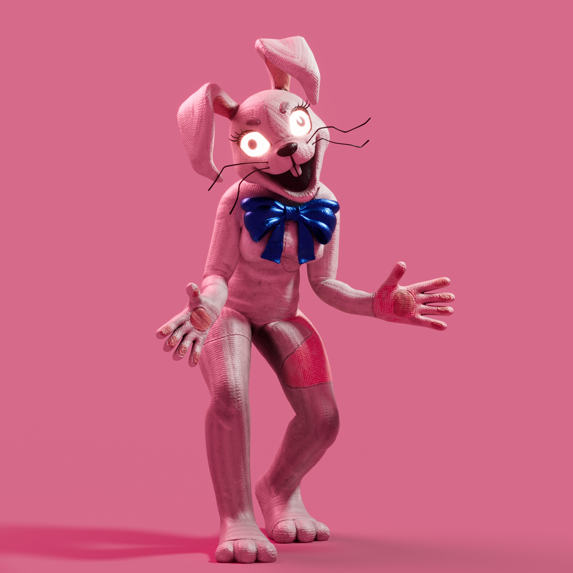 Vanny Pink Rabbit Vanny Simple Render by TidiesTrapArt on DeviantArt