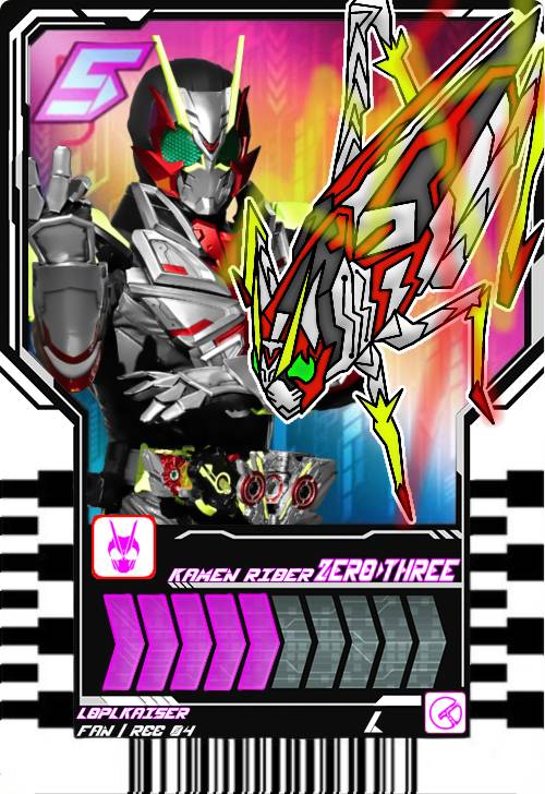 Mask Rider Zero Three KAMEN RIDER ZERO-THREE CHEMY CARD by LOPLKAISER on DeviantArt