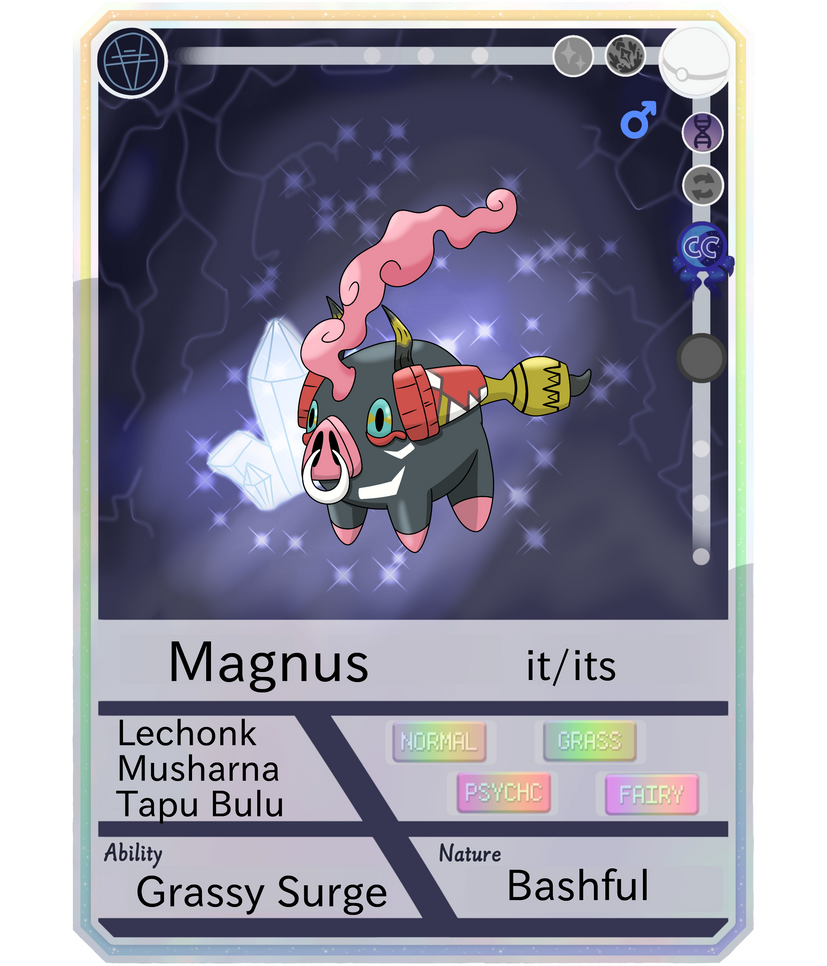 Pokemon CC ref - Magnus (15) by Corvidaemon on DeviantArt