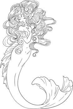 Lineart for Mermaid