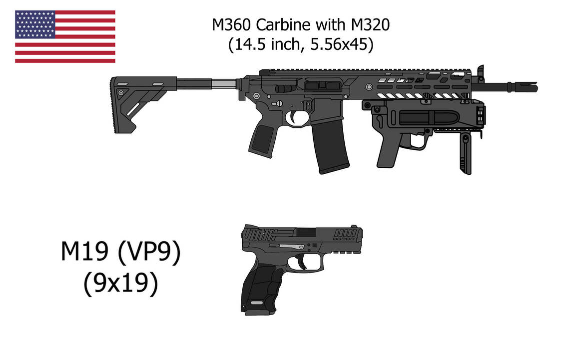 US Army standard-issue weapons by Alexander517 on DeviantArt