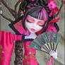 Cherry Blossom OOAK Fantasy Monster High closeup