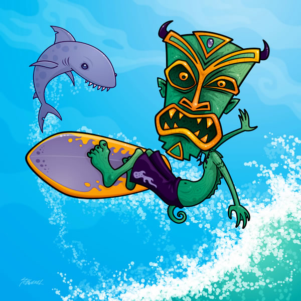 tiki surfer