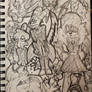 Filling up a page with doodles