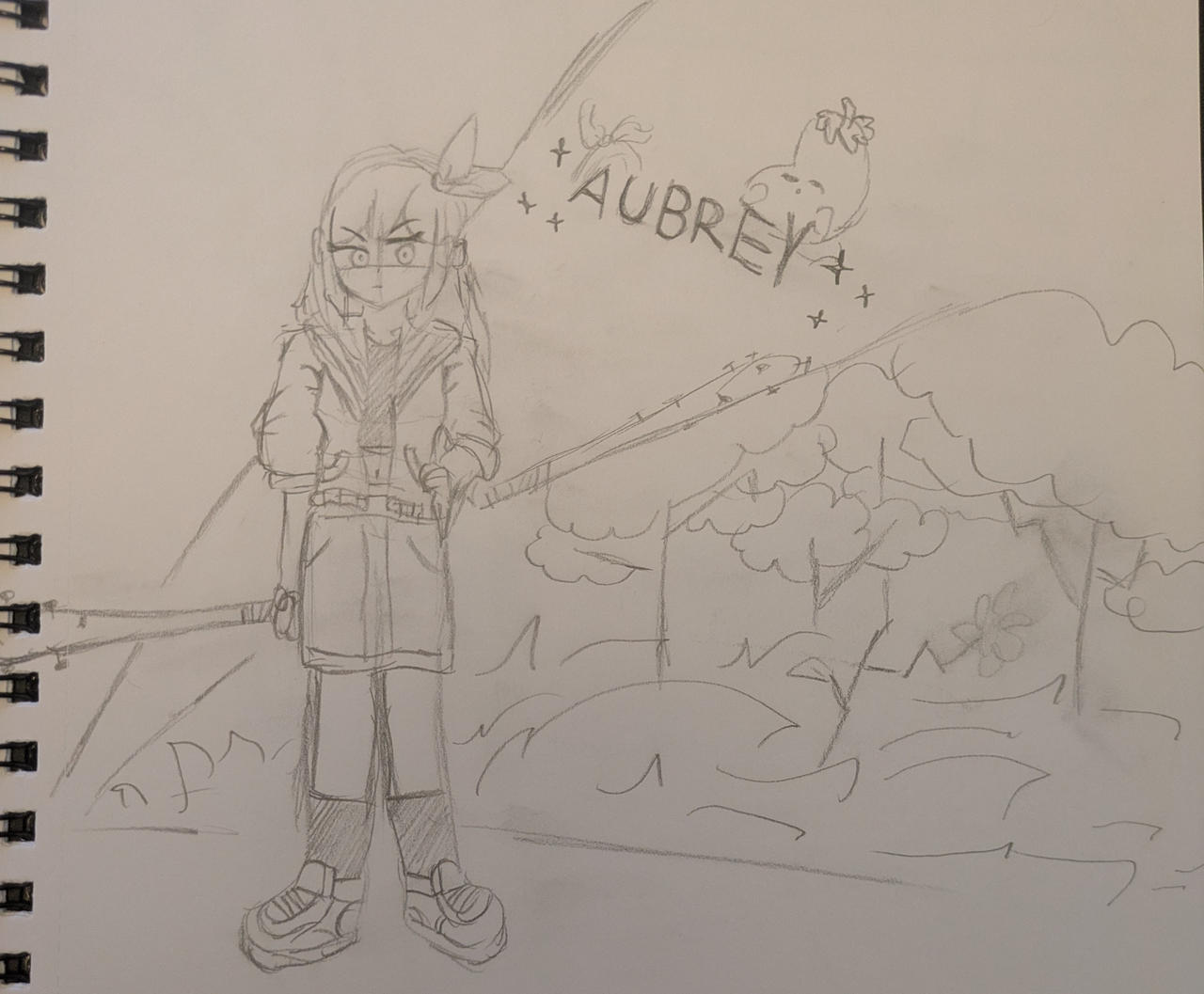 Aubrey doesn't look too happy