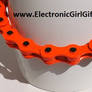 Orange Bike Chain Bracelet