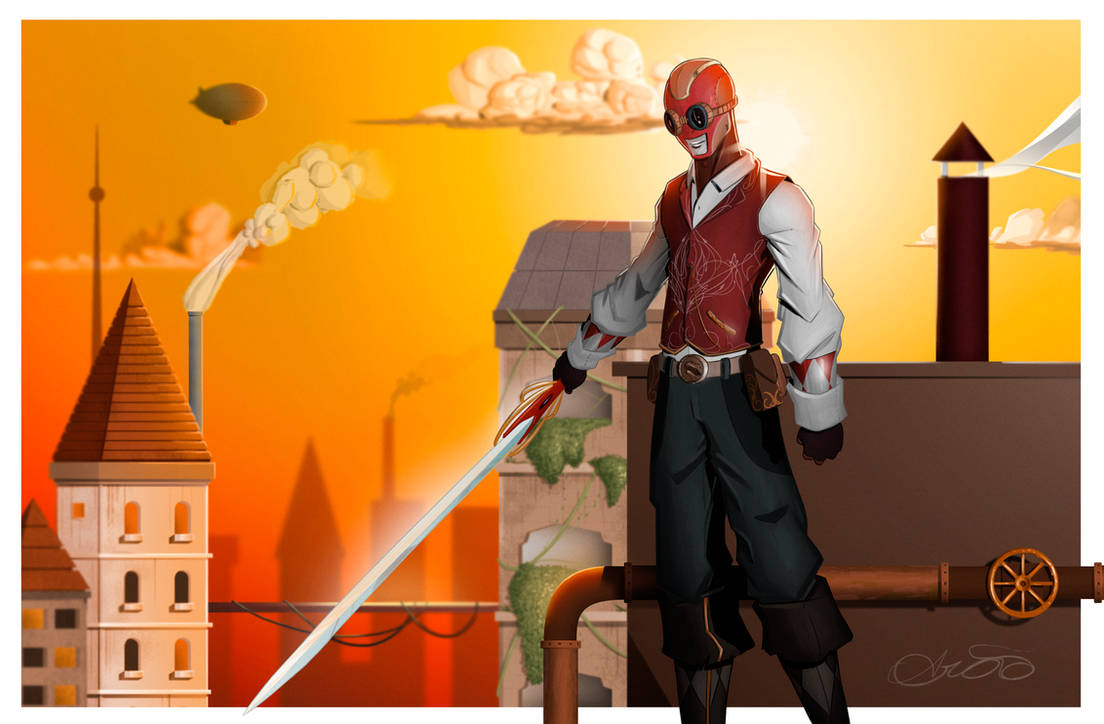 Red Ranger Steampunk by amst90 on DeviantArt