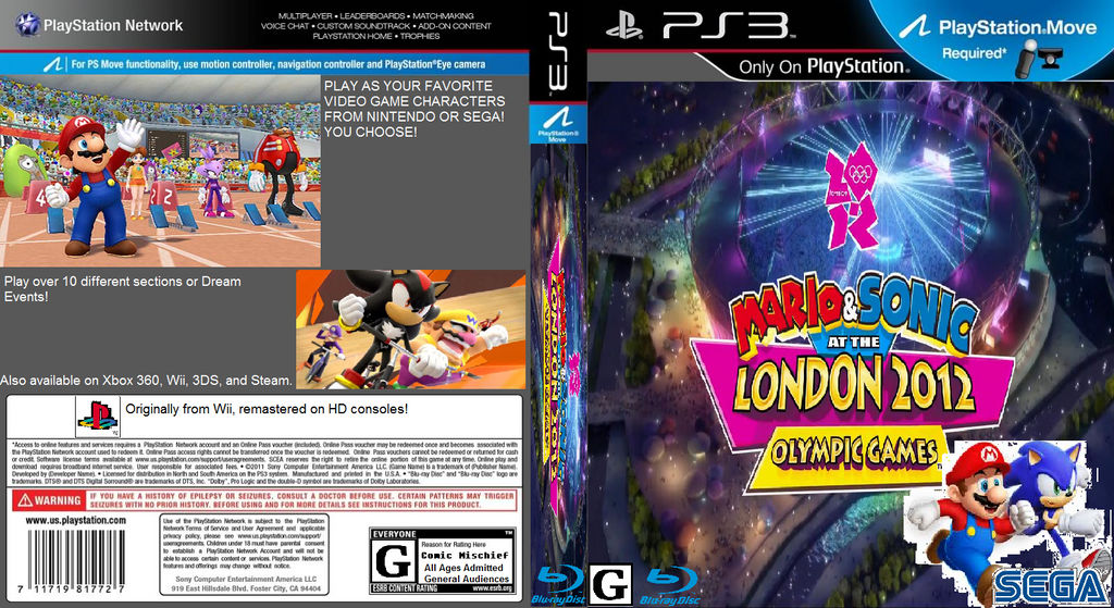 bros mei Bekentenis Mario and Sonic London 2012 Playstation 3 PS3 by djshby on DeviantArt