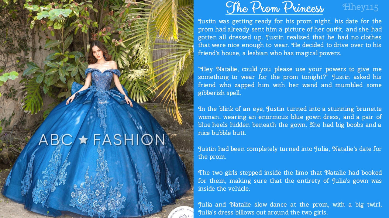 The Prom Princess - (TG CAPTION) (REQUEST) by hhey115 on DeviantArt