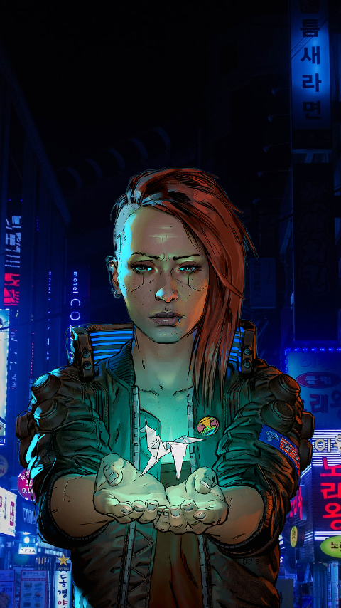 Cyberpunk 2077 Art Phone wallpaper Vers.#2 by DigitalSamurai2077