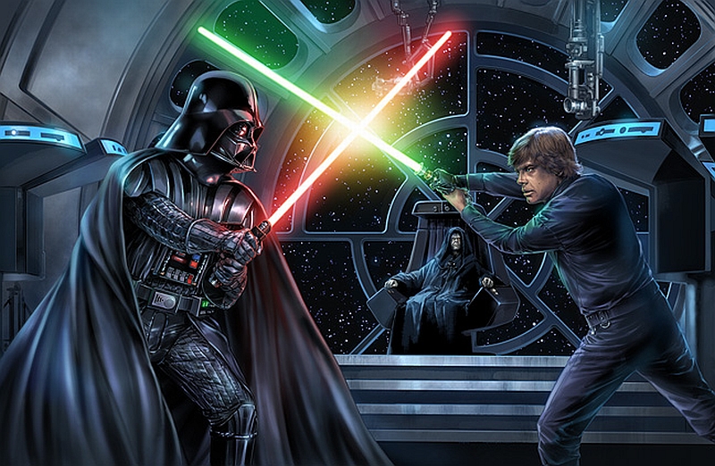 Darth Vader Vs Luke Skywalker (Poster)