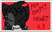 Sootpaw stamp (for Spottedandsilver)An empty heart