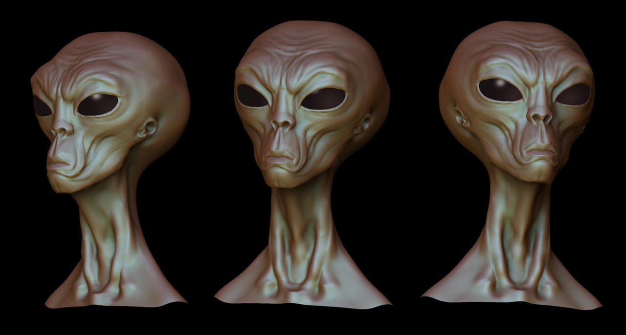 Alien Head - Concept by GutoSposito on DeviantArt