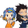 Chibi Levy X Gajeel (Colored Version)