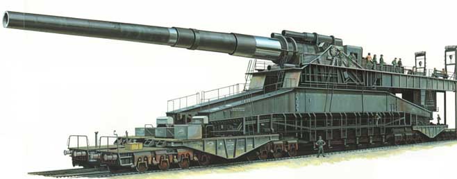 ArtStation - German 80 cm railway gun Schwerer Gustav