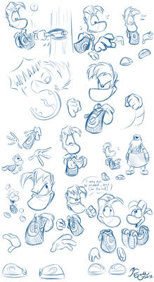 More Rayman Sketches