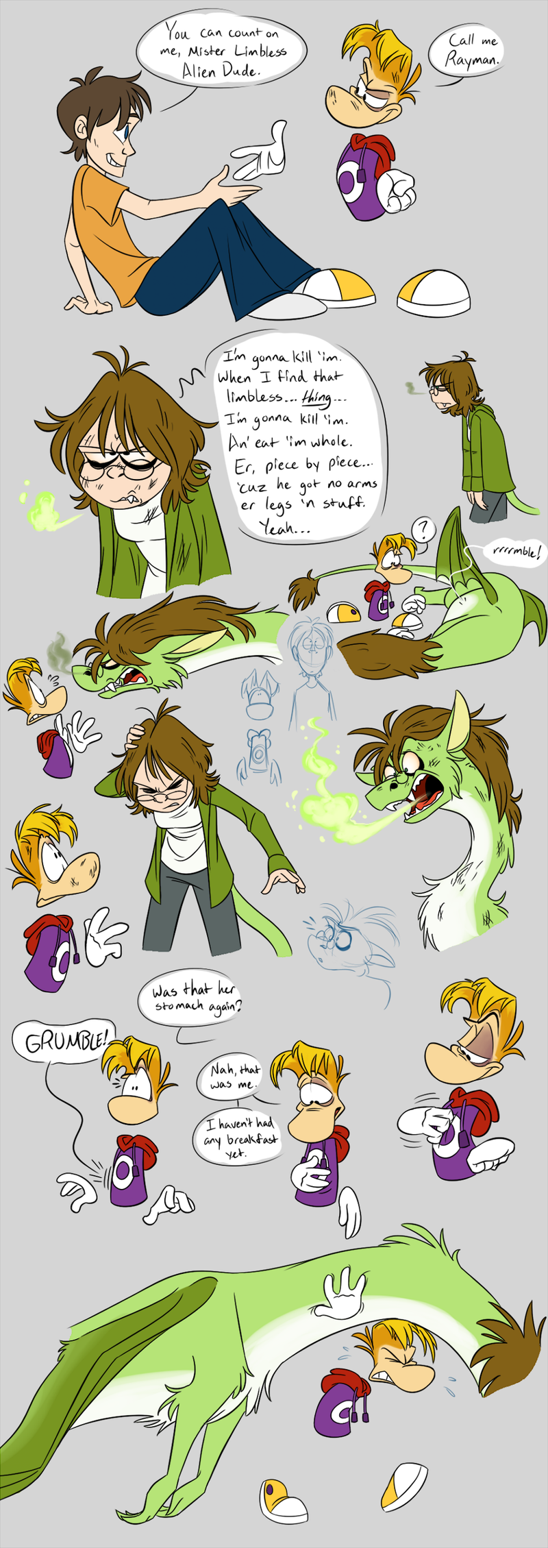 Rayman is Not Pleased by EarthGwee on DeviantArt