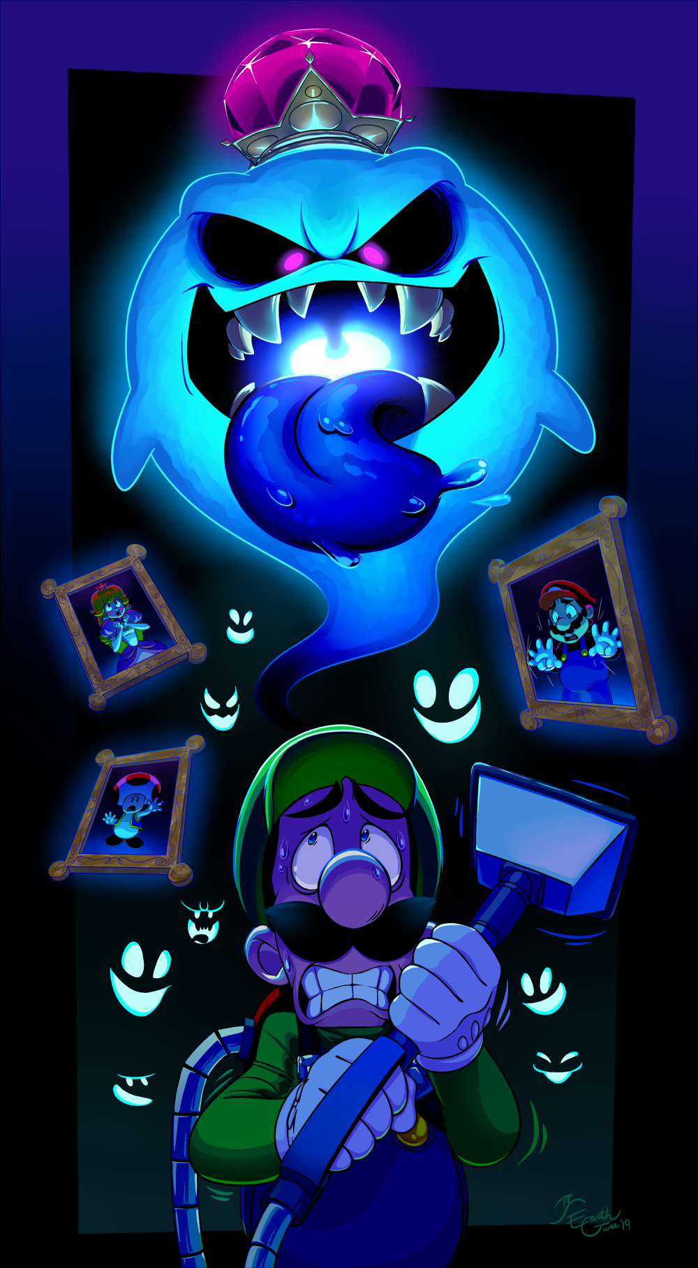 Luigi's Mansion Dark Moon Wallpaper by ElCajarito on DeviantArt