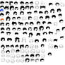 Homestuck Hair Sprite Sheet