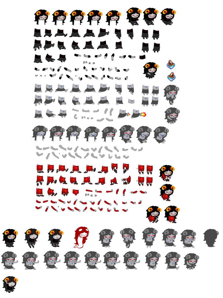 Aradia Sprite Sheet by blahjerry on DeviantArt