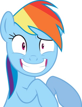 Smiling Rainbow Dash by MacTavish1996