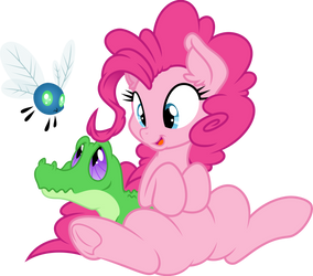 Pinkie and her little friends