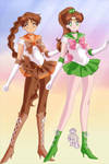 Sailor Jupiter and Fawn by Sailorplanet97