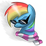 Punk Rainbow Dash T- shirt design