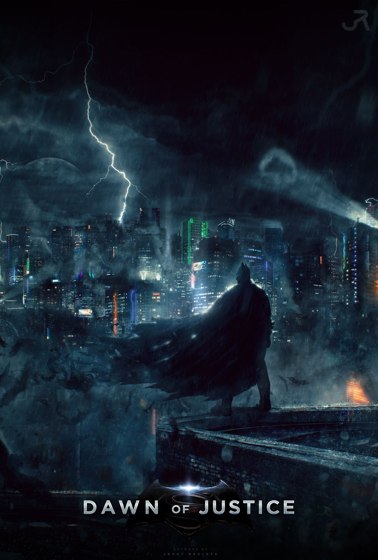 Batman V Superman Dawn Of Justice Poster 3 By Visuasys On