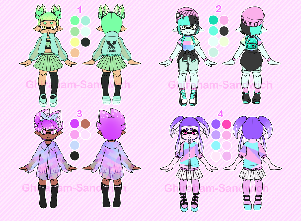 Street Style Inkling Adoptables Set 1 CLOSED