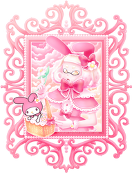 Pearl and My Melody [SPLATOON X SANRIO]